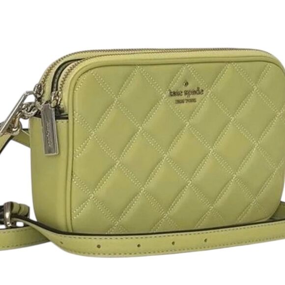 Kate Spade New York Frosty Lime Natalia
Quilted Leather Crossbody Bag - Picture 1 of 14
